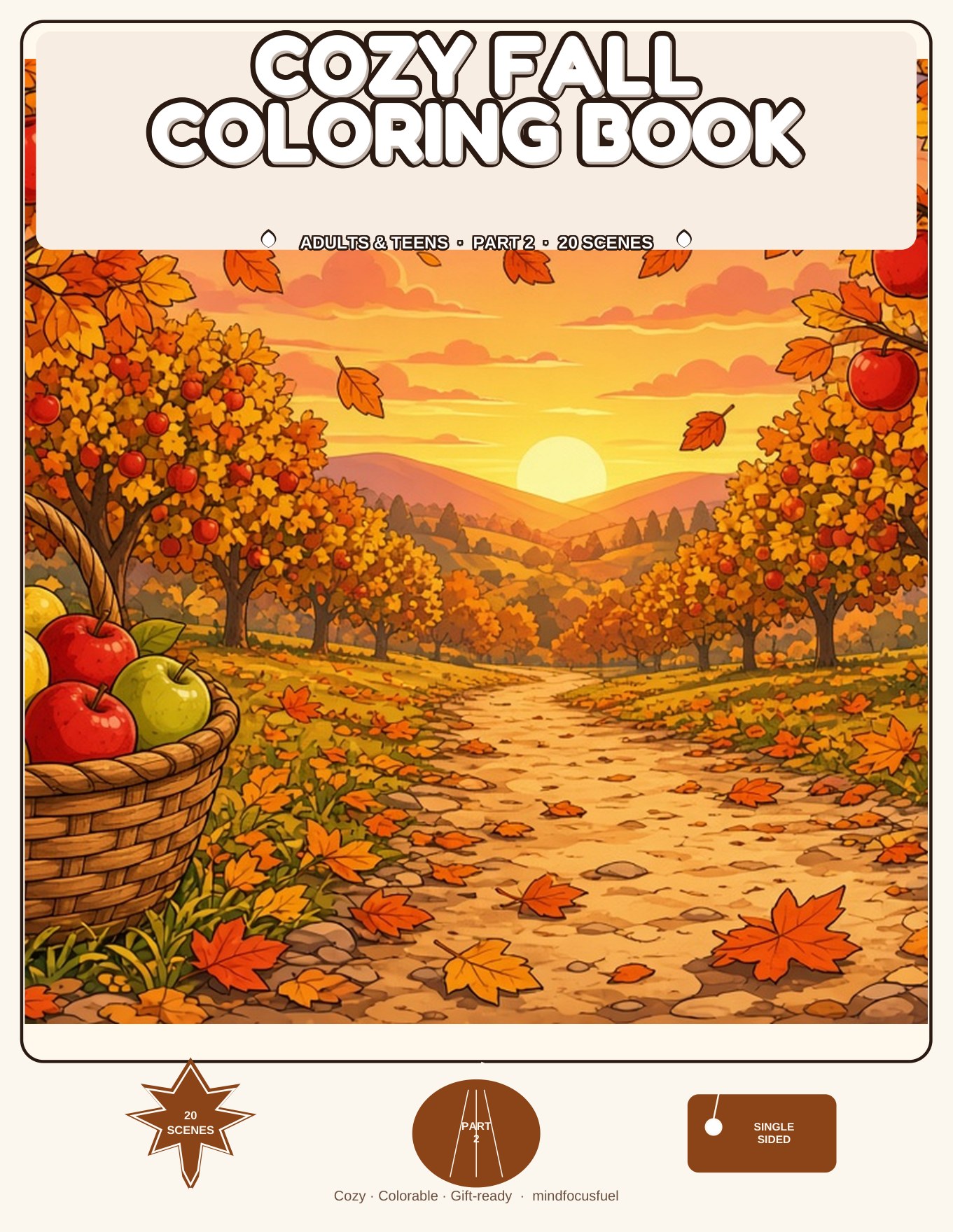 Cover of Cozy Fall Coloring Book for Adults — Part 2
