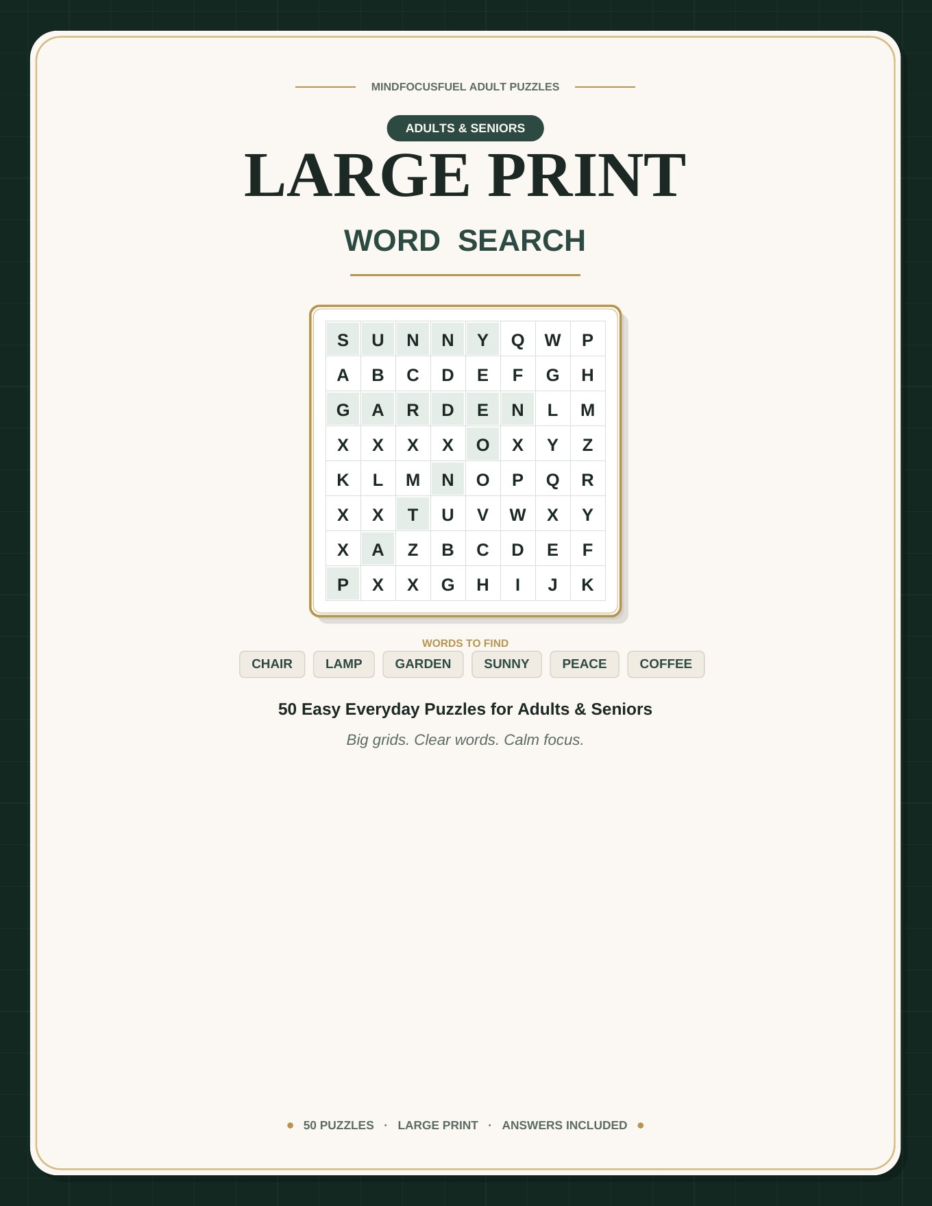 Cover of Large Print Word Search