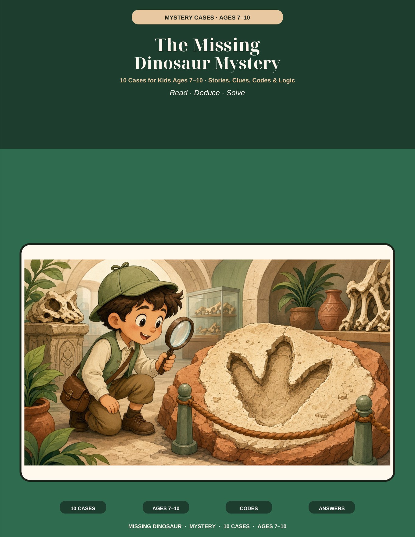 Cover of The Missing Dinosaur Mystery