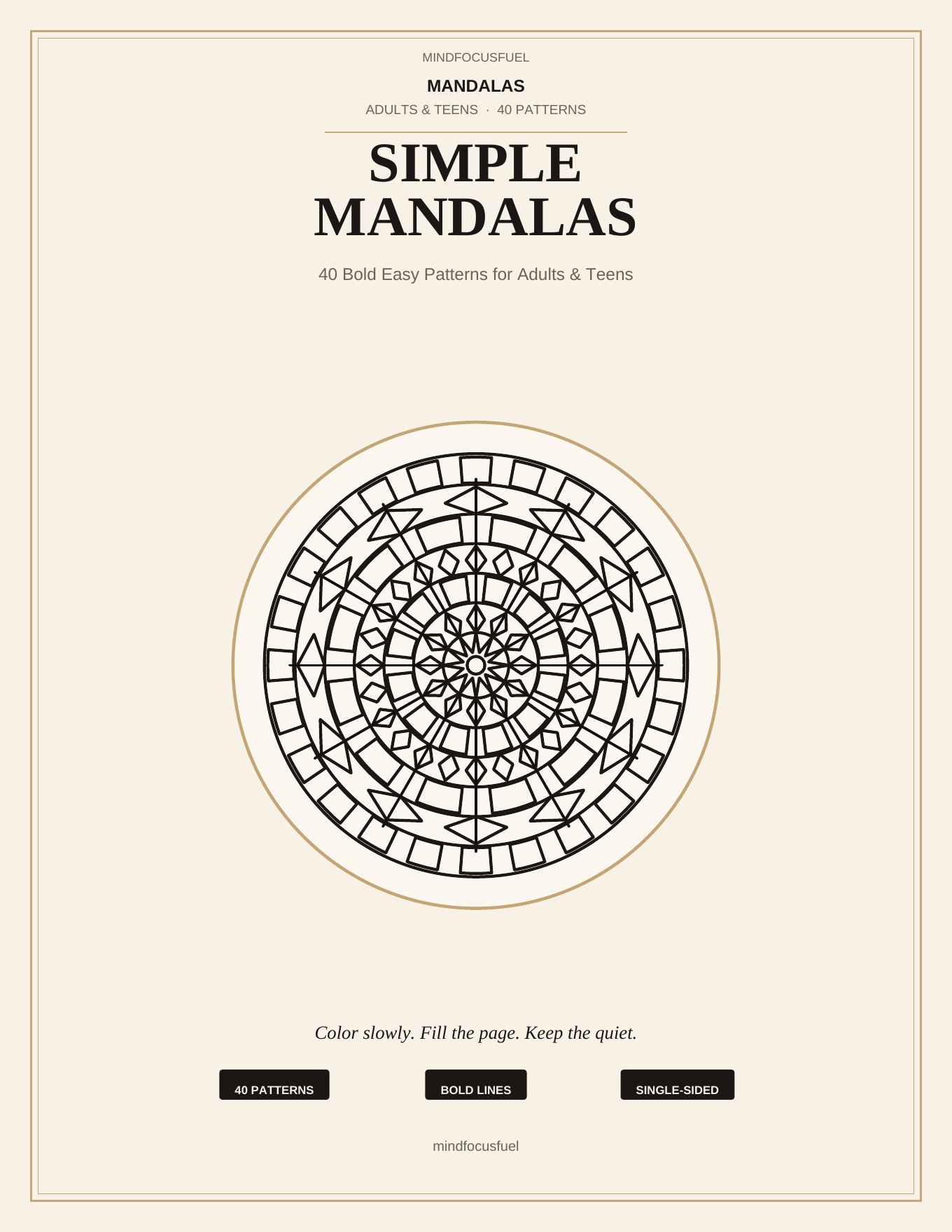 Cover of Simple Mandalas