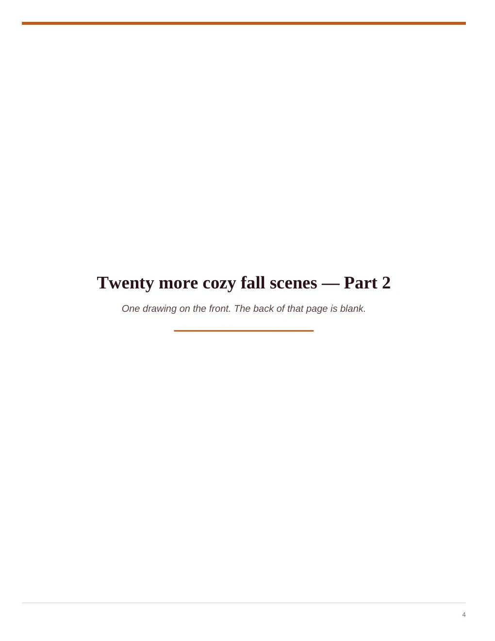 Interior sample 1 from Cozy Fall Coloring Book for Adults — Part 2