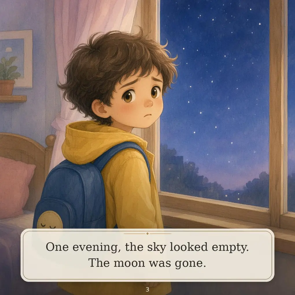 Interior sample 1 from Milo and the Missing Moon